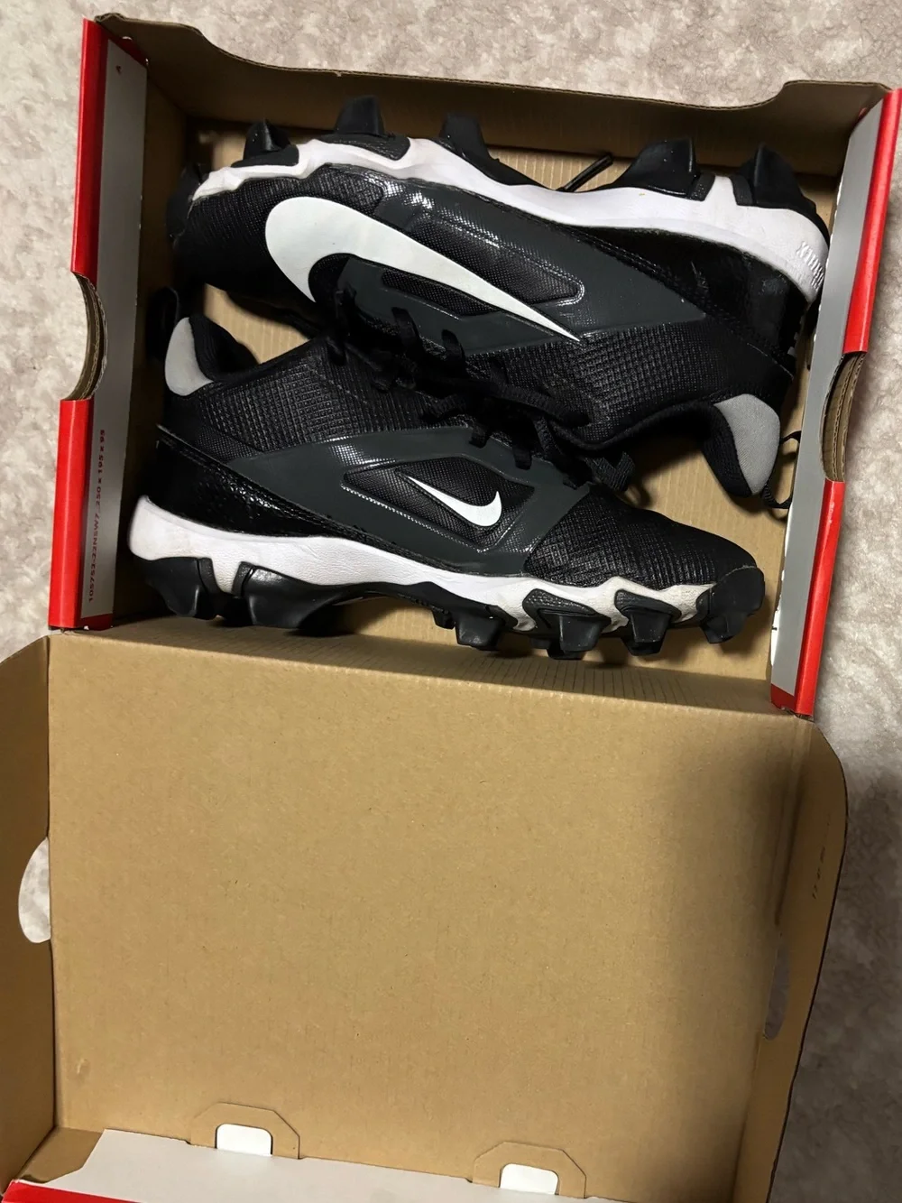 Nike Black/White Kids' Football Cleats for Boys